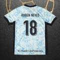 Camiseta Portugal Jugador Ruben Neves Segunda Eurocopa 2024