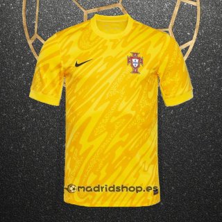 Camiseta Portugal Portero Eurocopa 2024 Amarillo