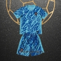 Camiseta Portugal Portero Nino Eurocopa 2024 Azul