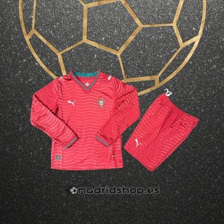 Camiseta Portugal Primera Manga Larga Nino 2026