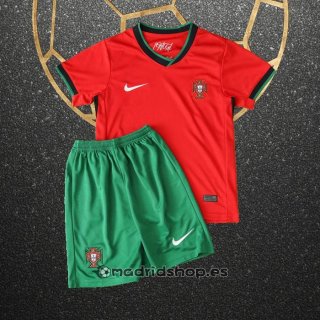 Camiseta Portugal Primera Nino Eurocopa 2024