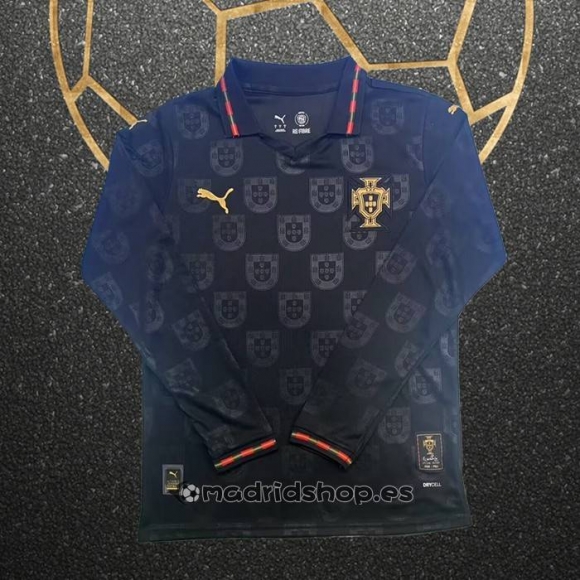 Camiseta Portugal Special Manga Larga 2025 Negro