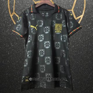 Camiseta Portugal Special Mujer 2025 Negro
