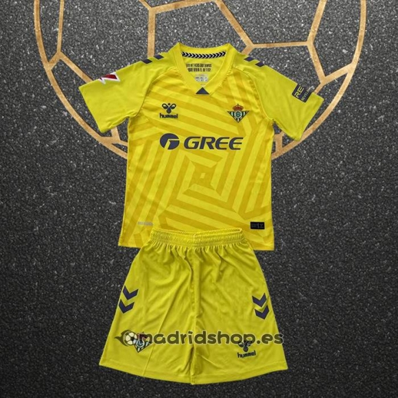 Camiseta Real Betis Portero Nino 25-26 Amarillo