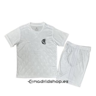 Camiseta Real Madrid Aniversario Nino 26-27 Blanco