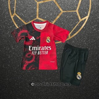 Camiseta Real Madrid Dragon Nino 2025-26 Rojo
