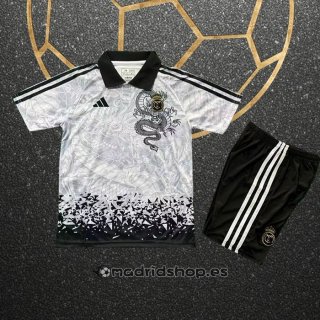 Camiseta Real Madrid Dragon Nino 25-26 Gris