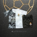 Camiseta Real Madrid Dragon Nino 25-26 Negro Blanco
