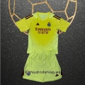 Camiseta Real Madrid Portero Nino 25-26 Amarillo