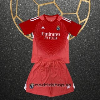 Camiseta Real Madrid Portero Nino 25-26 Naranja