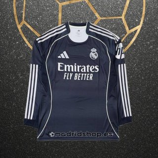 Camiseta Real Madrid Segunda Manga Larga 25-26