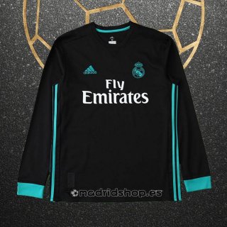 Camiseta Real Madrid Segunda Manga Larga Retro 2017-2018