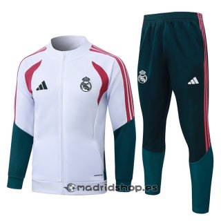 Chandal de Chaqueta del Real Madrid Nino 26-27 Blanco Rojo