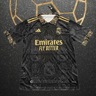 Tailandia Camiseta Real Madrid Dragon 24-25 Negro Oro