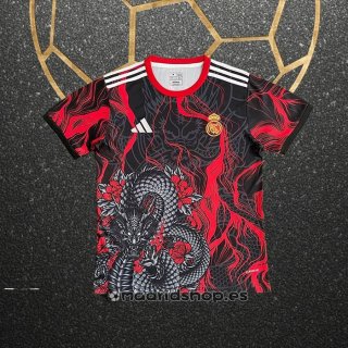 Tailandia Camiseta Real Madrid Dragon 25-26 Rojo Negro