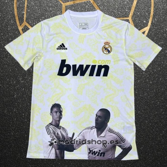 Tailandia Camiseta Real Madrid Special 2025-26 Blanco Amarillo