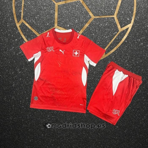 Camiseta Suiza Primera Nino 2026