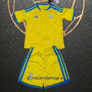 Camiseta Ucrania Primera Nino 2026