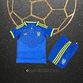 Camiseta Ucrania Segunda Nino 2026