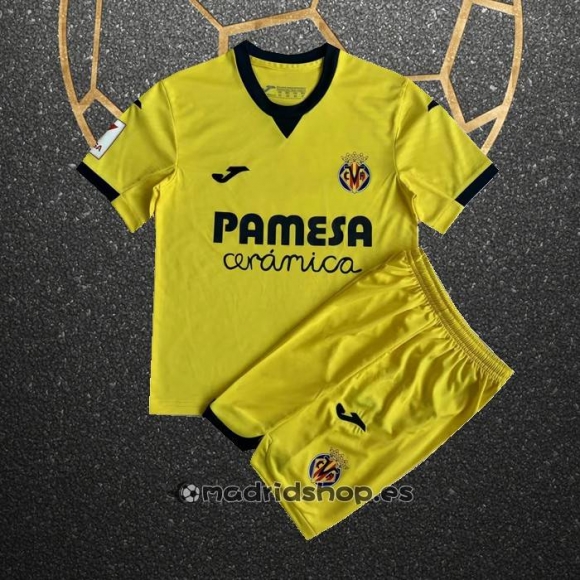 Camiseta Villarreal Primera Nino 23-24